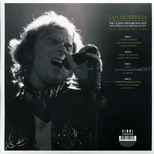 Van Morrison - The Classic KPFA Broadcasts Volume 2: San Anselmo Late Broadcast 1973 (2xLP)