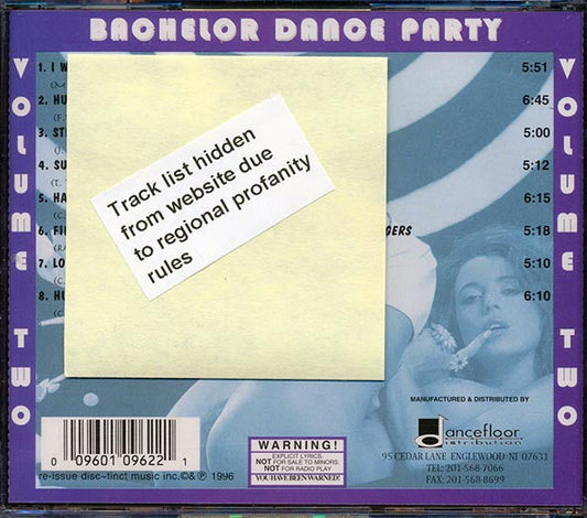 Various - Bachelor Dance Party Volume 2 (Explicit)