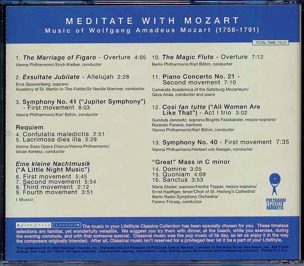 Various - Meditate With Mozart