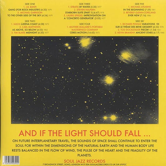 Various - Space, Energy & Light: Experimental Electronic And Acoustic Soundscapes 1961-88 (3xLP) (yellow vinyl)