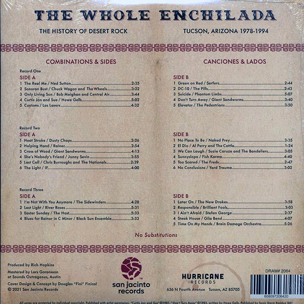 Various - The Whole Enchilada: The History Of Desert Rock Tucson, AZ 1978-1994 (3xLP) (incl. a bonus 45rpm vinyl)