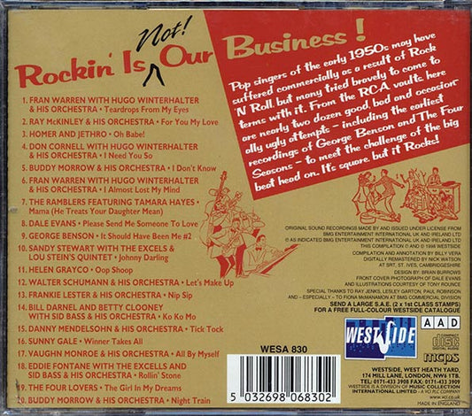 Vaughn Monroe, Homer & Jethro, The Ramblers, Etc. - Rockin' Is Not Our Business! 20 Crazy Covers Of Rockin' R&B Classics 1950-58 (20 tracks)