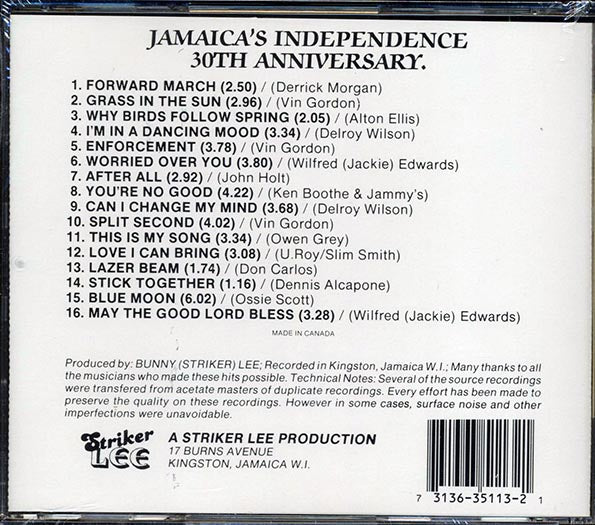 Vin Gordon, Derrick Morgan, Alton Ellis, Etc. - Jamaica's Independence 30th Anniversary