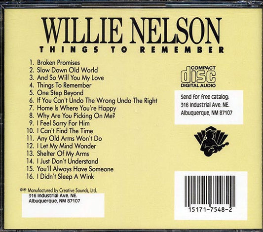 Willie Nelson - Things To Remember