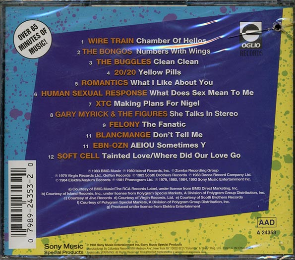 Wire Train, Bongos, Romantics, Etc. - Richard Blade's Flashback Favorites Volume 3 (marked/ltd stock)
