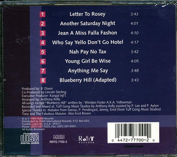 Yellowman - Blueberry Hill