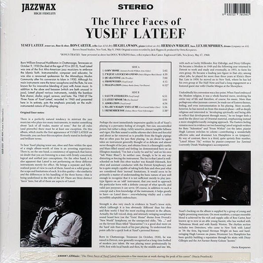 Yusef Lateef - The Three Faces Of Yusef Lateef (+2 bonus tracks) (ltd. ed.) (180g)