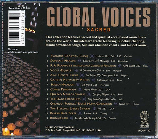 Zvonimir Croatian Choir, Dumisani Maraire, Ainu Center Choir, Etc. - Sacred Global Voices
