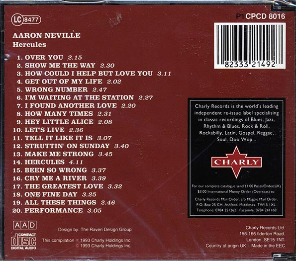 Aaron Neville - Hercules (20 tracks)