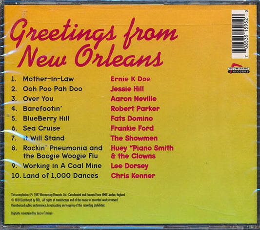 Aaron Neville, Lee Dorsey, Fats Domino, Robert Parker, Etc. - Greetings From New Orleans