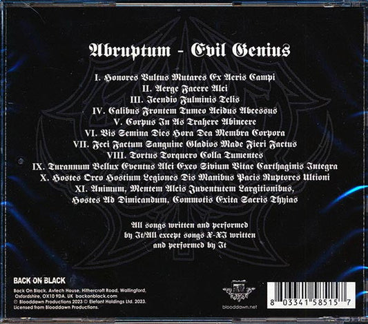 Abruptum - Evil Genius