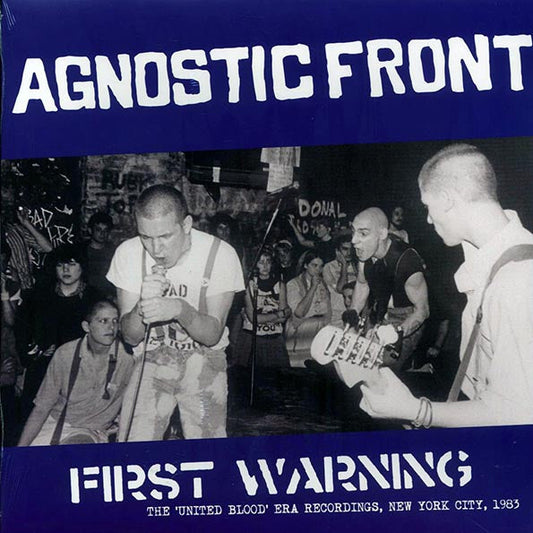Agnostic Front - First Warning: The United Blood Era Recordings, New York City, 1983 (ltd. ed.) (blue vinyl)