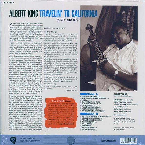 Albert King - Travelin' To California: Lucy & Me (+4 bonus tracks) (ltd. ed.) (180g)