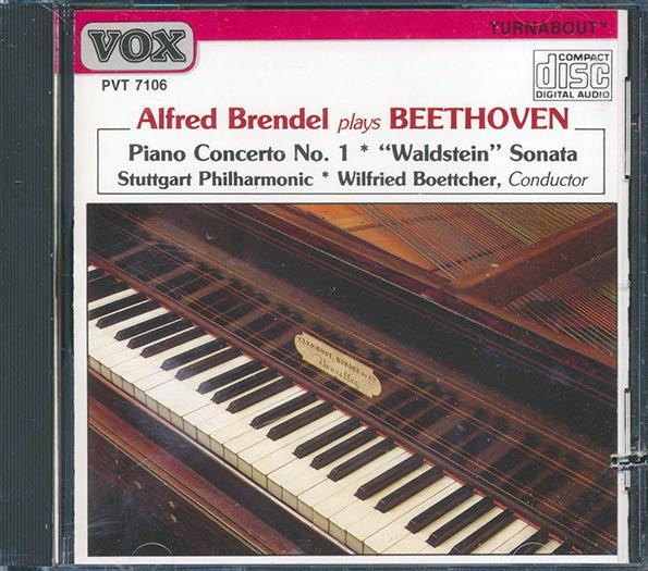 Alfred Brendel, Beethoven - Piano Concerto No. 1 Waldstein Sonata, Stuttgart Philharmonic, Wilfred Boettcher Conductor