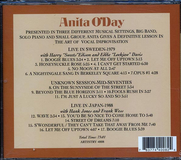Anita O'Day - Portrait Of A Jazz Singer