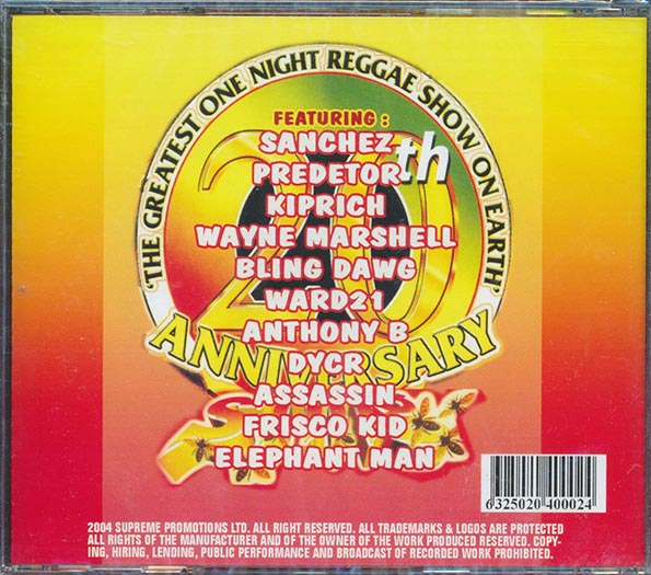 Anthony B, Elephant Man, Ward 21, Etc. - Reggae Sting 20th Anniversary Part 2