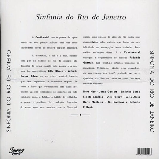 Antonio Carlos Jobim, Billy Blanco - Sinfonia Do Rio De Janeiro (ltd. ed.) (colored vinyl)