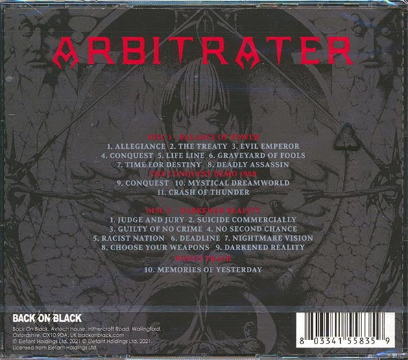 Arbitrater - Balance Of Power + Darkened Reality (2 albums on 2 CDs) (21 tracks) (2xCD)