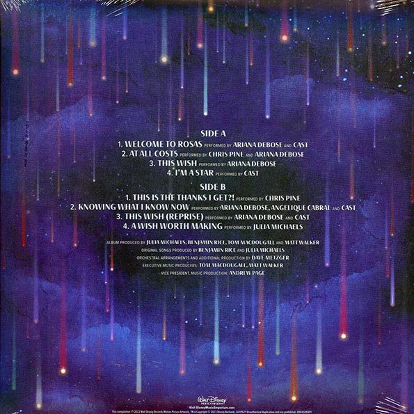 Ariana Debose, Chris Pine, Angelique Cabral, Julia Michaels - Wish: Original Motion Picture Soundtrack (clear vinyl)