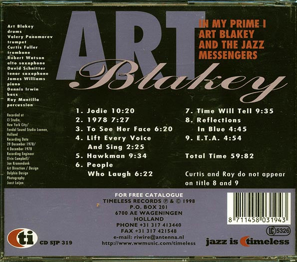 Art Blakey & The Jazz Messengers - In My Prime I