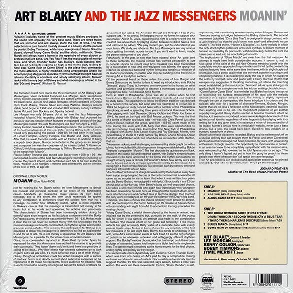 Art Blakey & The Jazz Messengers - Moanin' (ltd. ed.) (180g)