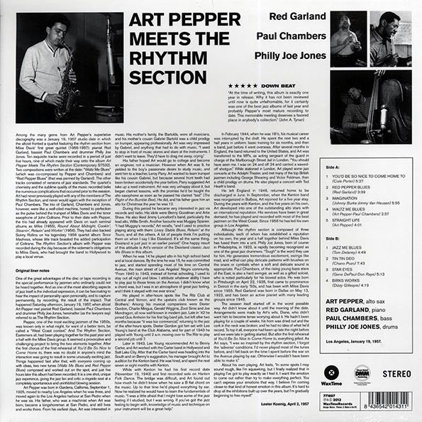 Art Pepper - Art Pepper Meets The Rhythm Section (ltd. ed.) (180g)