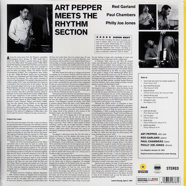 Art Pepper - Art Pepper Meets The Rhythm Section (ltd. ed.) (180g) (yellow vinyl)