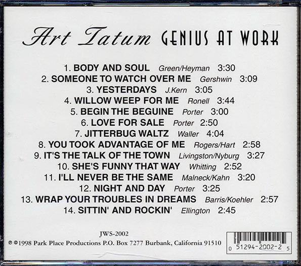 Art Tatum - Genius At Work