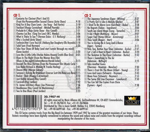 Artie Shaw - Who's Excited (40 tracks) (2xCD)