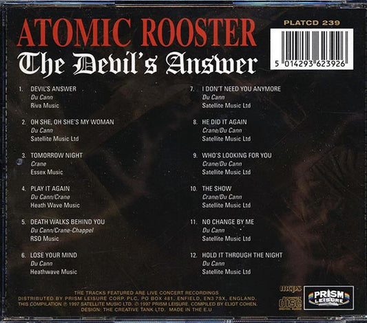 Atomic Rooster - The Devil's Answer