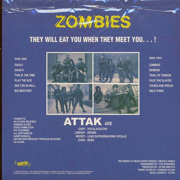 Attak - Zombies (ltd. 500 copies made) (green vinyl)