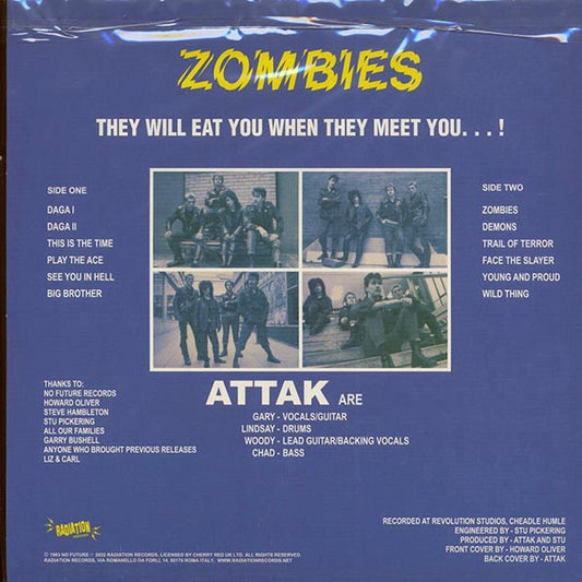 Attak - Zombies (ltd. 500 copies made) (green vinyl)
