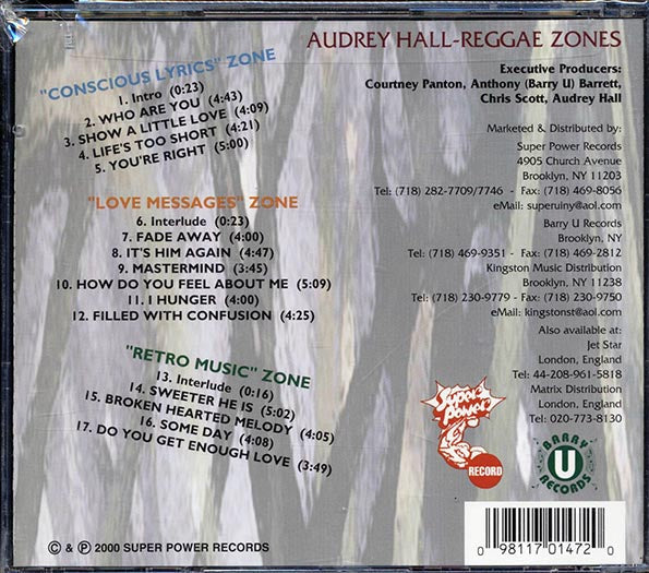 Audrey Hall - Reggae Zones