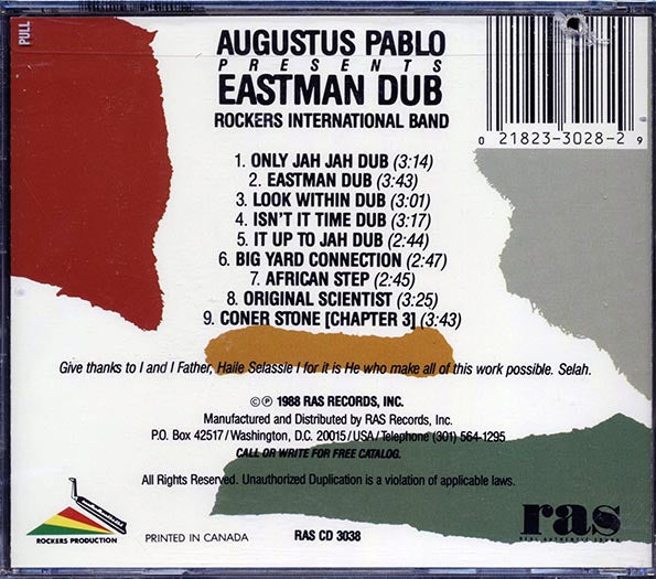 Augustus Pablo - Eastman Dub (marked/ltd stock)
