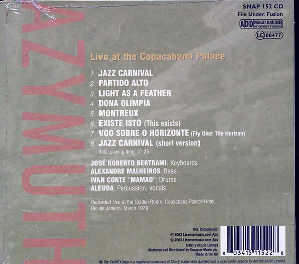Azymuth - Live At The Copacabana Palace