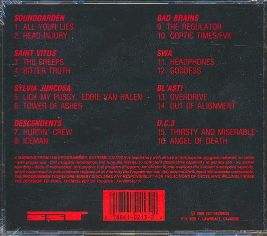 Bad Brains, Soundgarden, Descendents, Etc. - Program: Annihilator II (marked/ltd stock)