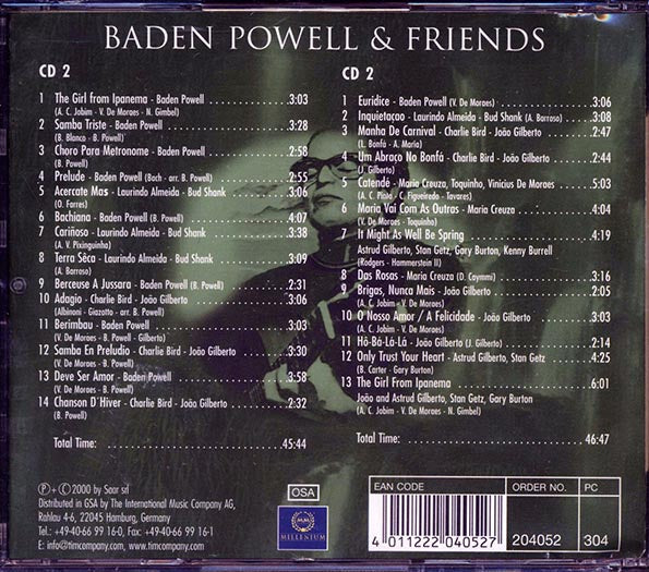 Baden Powell, Laurindo Almeida, Bud Shank, Charlie Bird, Etc. - Baden Powell & Friends: Millennium Collection (27 tracks) (2xCD)