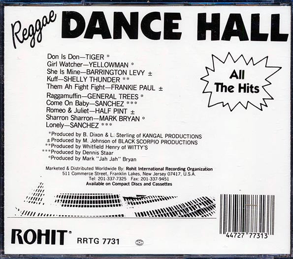 Barrington Levy, Half Pint, Shelly Thunder, General Trees, Etc. - Reggae Dance Hall: All The Hits