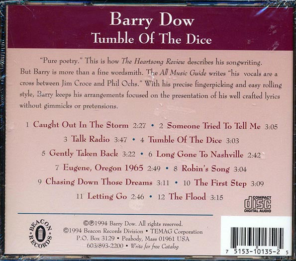Barry Dow - Tumble Of The Dice