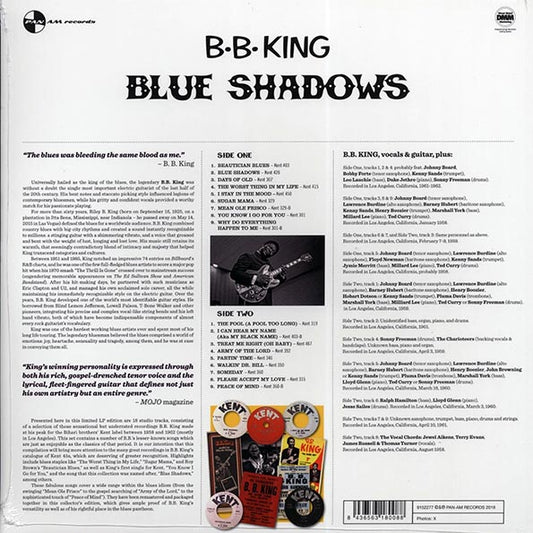 BB King - Blue Shadows: Underrated Kent Recordings, 1958-1962 (ltd. ed.) (180g)