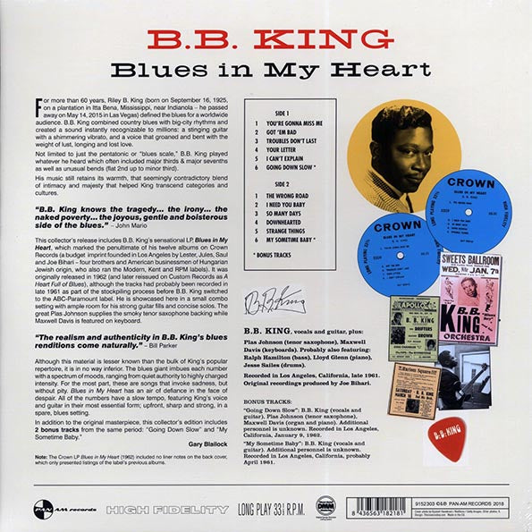 BB King - Blues In My Heart (+2 bonus tracks) (ltd. ed.) (180g)