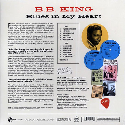 BB King - Blues In My Heart (+2 bonus tracks) (ltd. ed.) (180g)