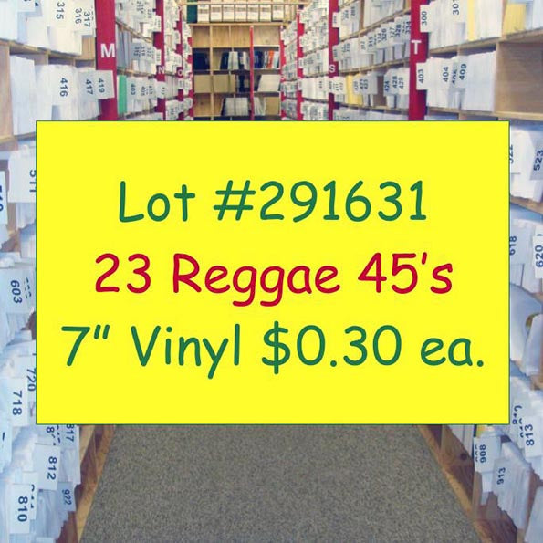 Beenie Man, Bounty Killer, Ricky General, Richie Spice, Seeed, Etc. - Lot #291631: Collection Of 23 7 Inch 45's (NEW)
