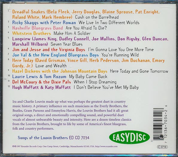 Bela Fleck, Nashville Bluegrass Band, Pat Enright, Etc. - Songs Of The Louvin Brothers (marked/ltd stock)