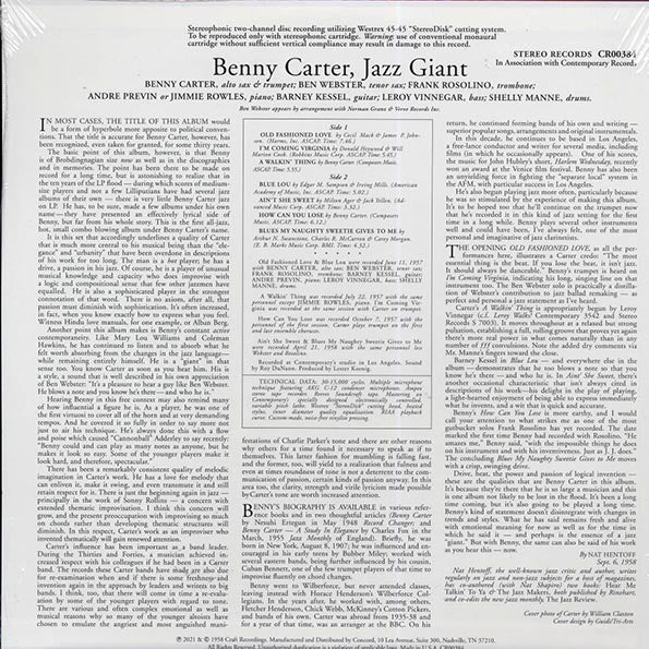 Benny Carter - Jazz Giant (180g)