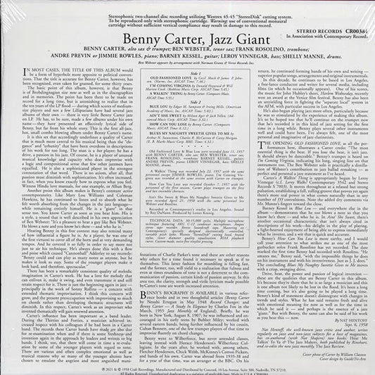 Benny Carter - Jazz Giant (180g)