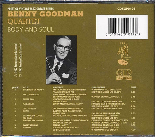 Benny Goodman Quartet - Body And Soul