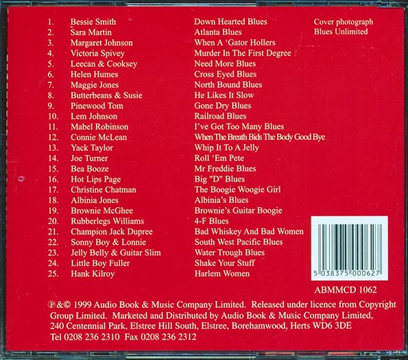 Bessie Smith, Maggie Jones, Hot Lips Page, Hank Kilroy, Etc. - Harlem Blues (25 tracks)