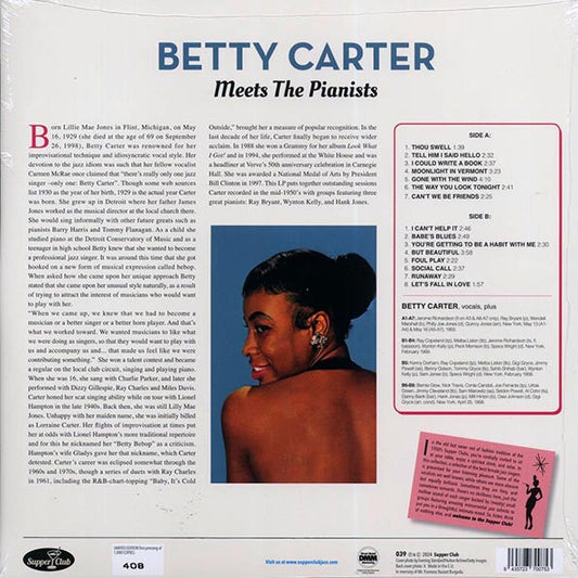 Betty Carter - Meets The Pianists Ray Bryant, Wynton Kelly, Hank Jones (ltd. ed.) (180g)