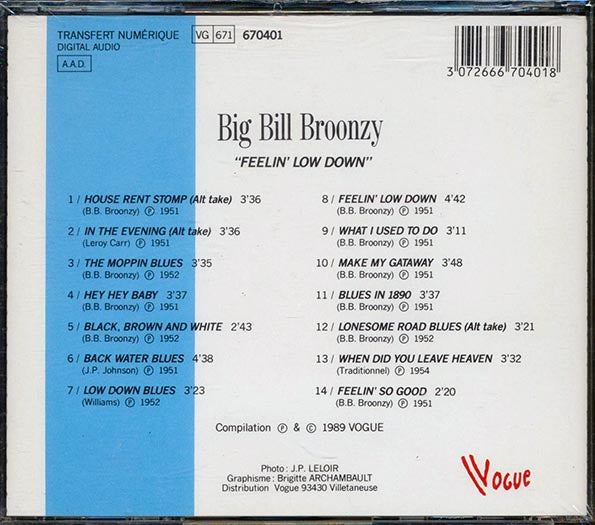 Big Bill Broonzy - Feelin' Low Down: Living The Blues